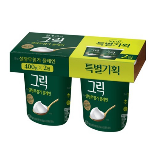 남양유업 불가리스 락토프리 그릭요거트 설탕무첨가 플레인 (400G*2입)