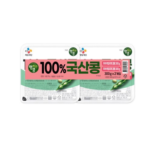 CJ 행복한콩 국산 두부 기획 (300G*2)