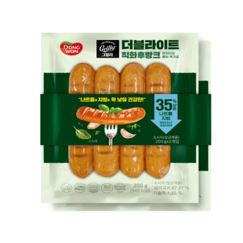동원 그릴리 더블라이트 직화후랑크 (200G*2)