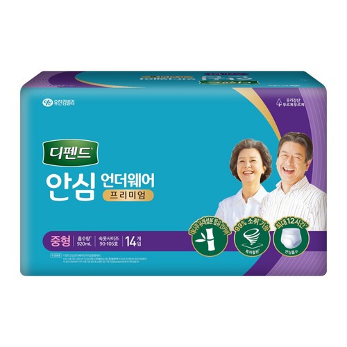 디펜드 안심 언더웨어 프리미엄 (중형) (14입)
