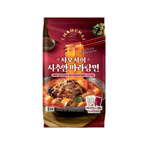 차오차이 시추안 마라탕면 (630G)