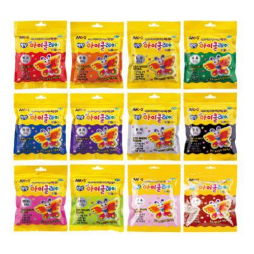 아모스 탱탱 아이클레이 (8색) (50G*12입)
