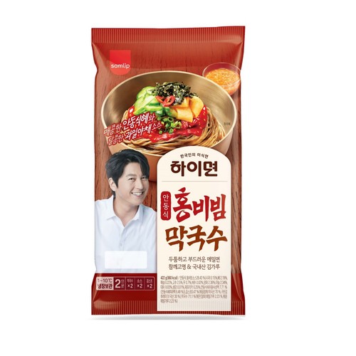 삼립 하이면 안동식 홍비빔 막국수 (2인) (422G)