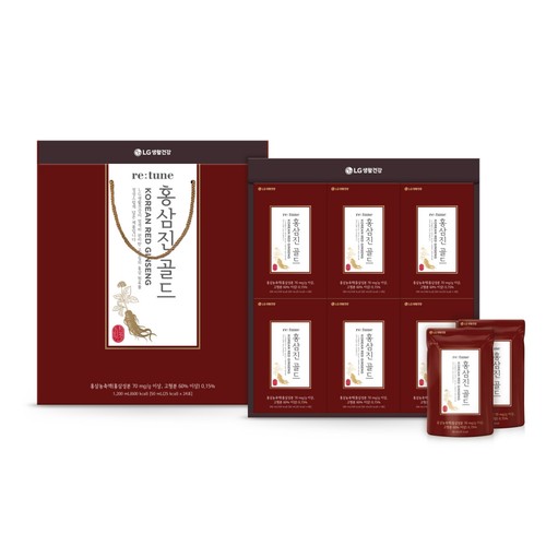 [추석 선물세트 사전예약] 엘지리튠 홍삼진 골드 (50ML*24포)