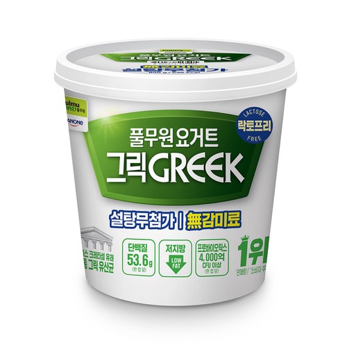 풀무원다논 그릭 설탕무첨가 플레인 무감미료 (800G)
