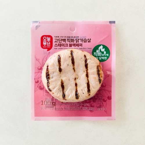 오늘좋은 고단백 직화닭가슴살스테이크 블랙페퍼 (100G)