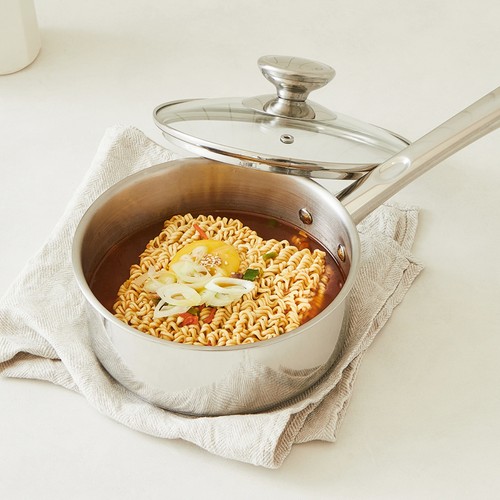 오늘좋은 바닥3중 스텐편수냄비 (18CM)