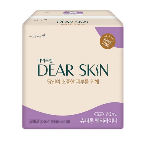  더마생리대 디어스킨 슈퍼롱 팬티라이너 (70입)