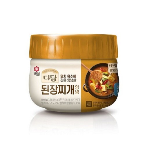 CJ 백설 다담 된장찌개 양념 (840G)