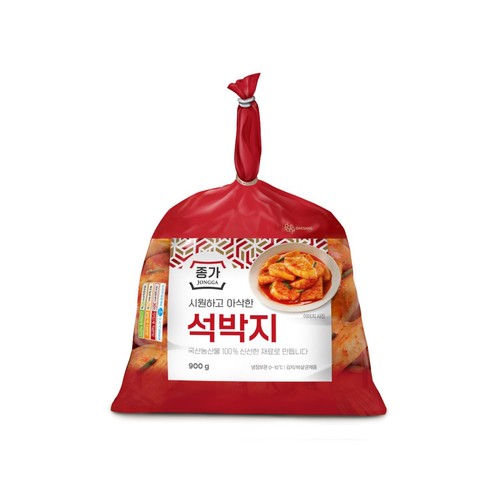 대상 종가 시원하고 아삭한 석박지 (900G)ㅣ롯데마트 제타 최상의 신선