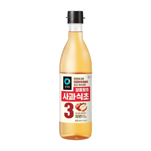 청정원 100% 자연발효 정통사과식초 (800ML)