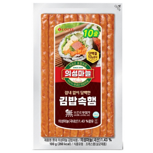 롯데 의성마늘 김밥속햄 (100G)