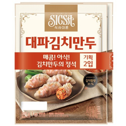 롯데 식사이론 대파김치만두 (315G*2)