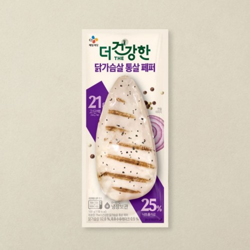 CJ 더건강한 부드러운 닭가슴살 통살구이페퍼 (100G)