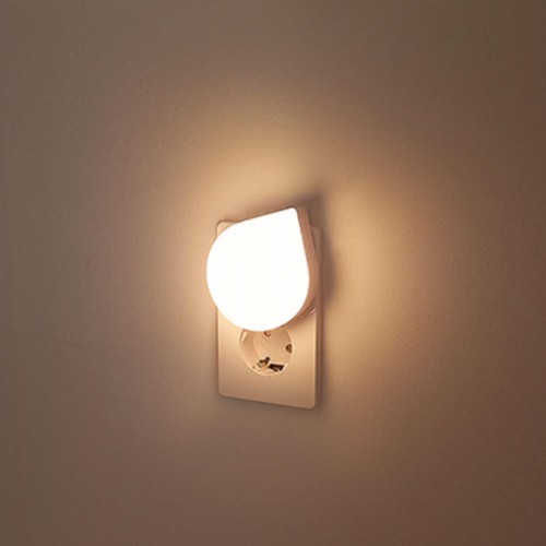 YELLOW LED 퐁퐁 콘센트 취침등 광센서 (0.8W)