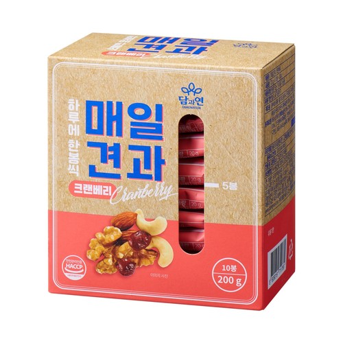 매일견과 크랜베리(10봉) (200G)
