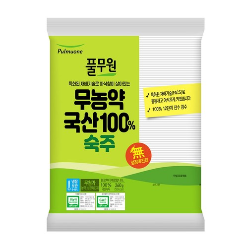 풀무원 국산 숙주나물 (260G)