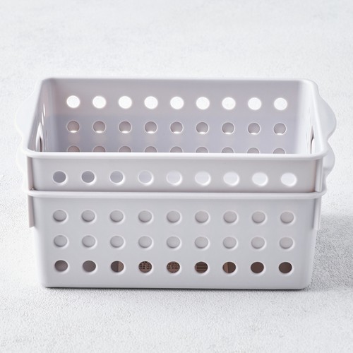 베이직 바스켓 2P (1호, 그레이) (17.5*12*6CM)