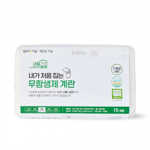 스마트팜 1+등급계란(15입/대란) (15입/대란)