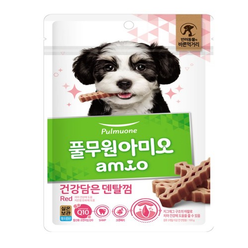 풀무원 아미오 건강담은 덴탈껌 레드 (100G)