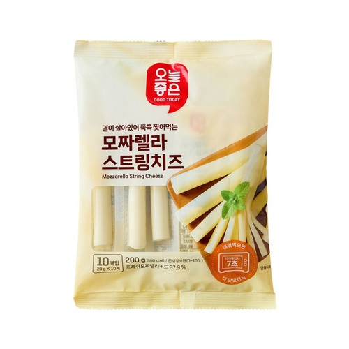 오늘좋은 모짜렐라 스트링치즈 (20G*10입)
