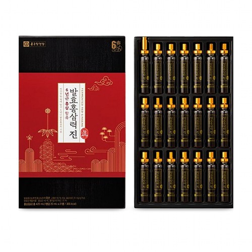 [추석 선물세트 사전예약] 종근당건강 발효홍삼력진 (20ML*21병)