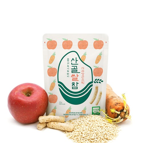 산골쌀참 사과당근스틱 (25G)