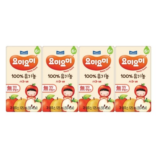매일 요미요미 유기농주스 사과배 (125ML * 4)