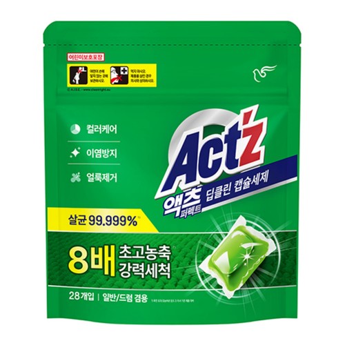 액츠 딥클린 캡슐세제 (28개)