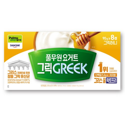 풀무원다논 그릭 허니 (90G*8입)