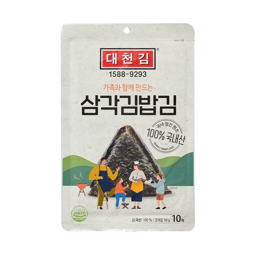 대천 삼각김밥김(10매) (10G)