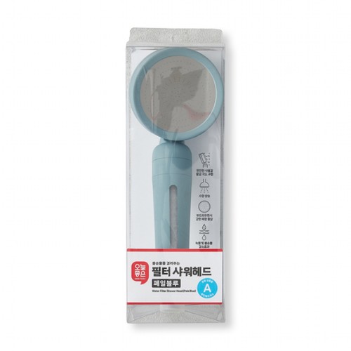 오늘좋은 필터 샤워헤드 (페일블루)