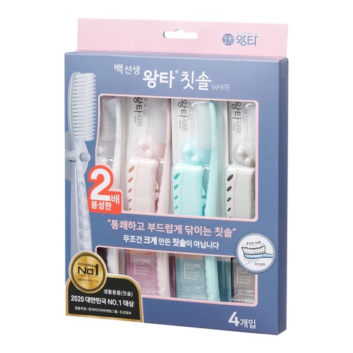 백선생 왕타칫솔 (4입)
