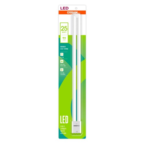 오스람 LED 이관형광등 (25W,백색) (1입)