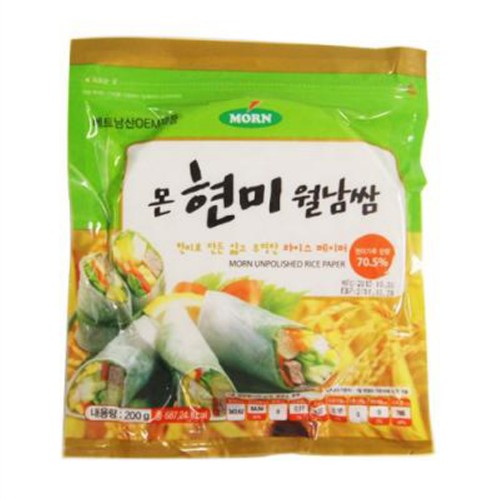  몬 현미월남쌈 원형 16CM (200G)
