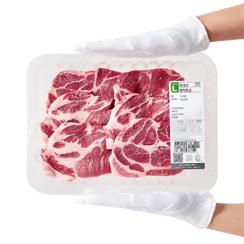 국내산 돼지 목심 구이용(냉장) (600G)