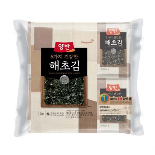 양반 해초김 식탁 (4G*12봉)