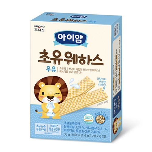 아이얌 초유 웨하스 우유 (36G)