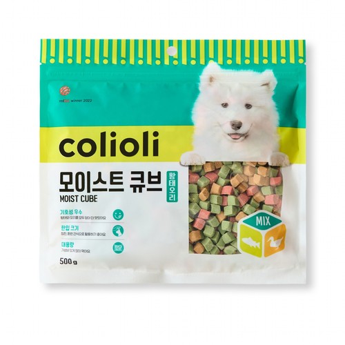 콜리올리 모이스트 큐브(황태,오리) (500G)
