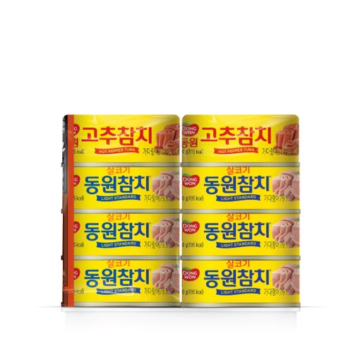  동원 살코기+고추참치 (90G*8)