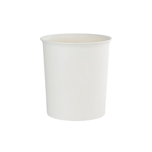 심플 원형 오픈 휴지통 (5L, 화이트) (20*21.8CM)