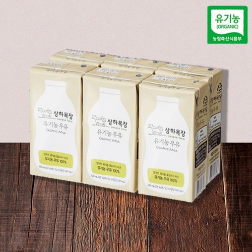 매일유업 상하목장 유기농 멸균우유 (200ML * 6)