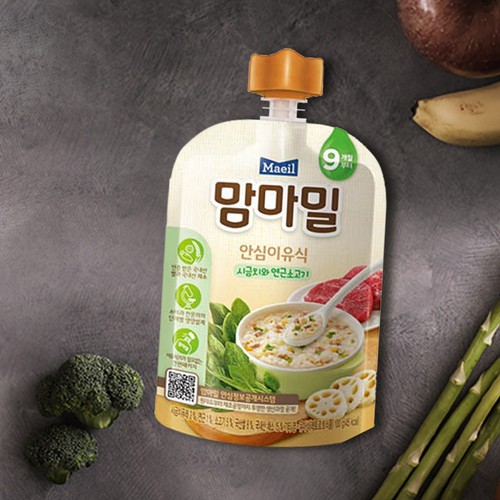 매일 맘마밀 시금치와 연근소고기 (9개월) (100G)