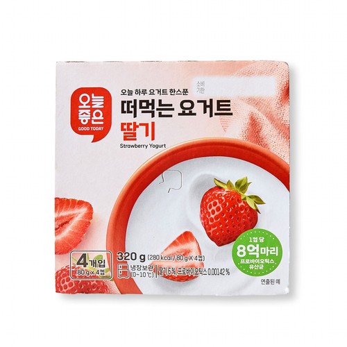 오늘좋은 떠먹는 요거트 딸기 (80G*4입)