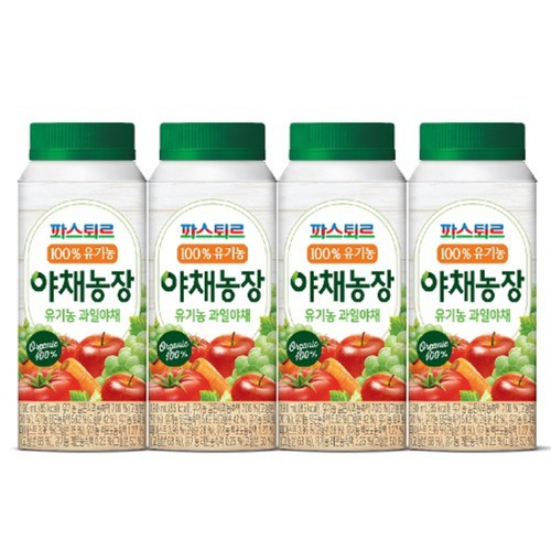 파스퇴르 유기농 야채주스 (190ML*4입)