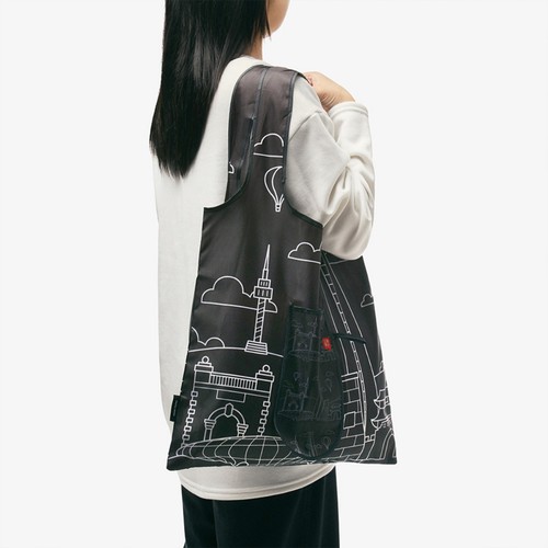 오늘좋은 포켓 장바구니 (블랙) (44*63CM)