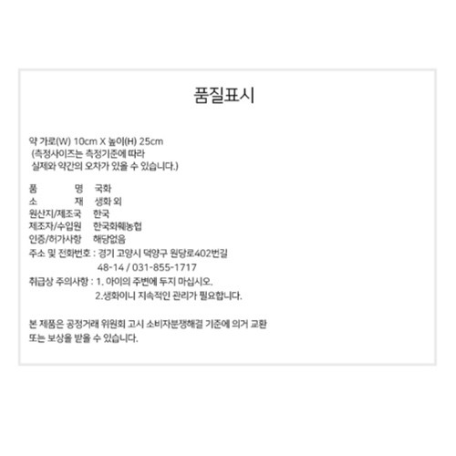 국화(색상랜덤)