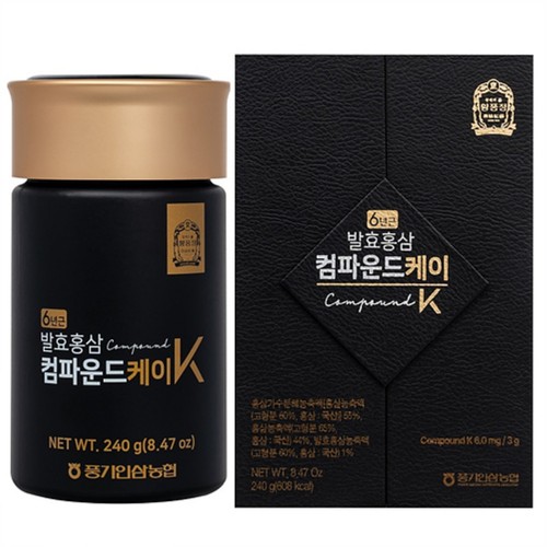 (S) 풍기인삼농협 황풍정 6년근 컴파운드 케이 240g (240G)