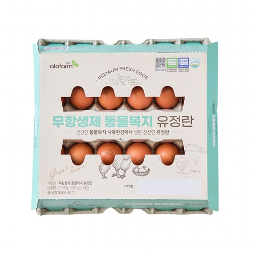 무항생제 동물복지 유정란 (30입)