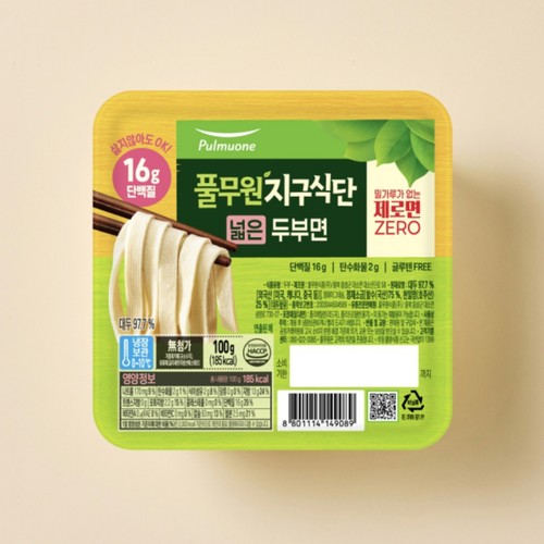 풀무원 식물성 지구식단 넓은 두부면 (100G)